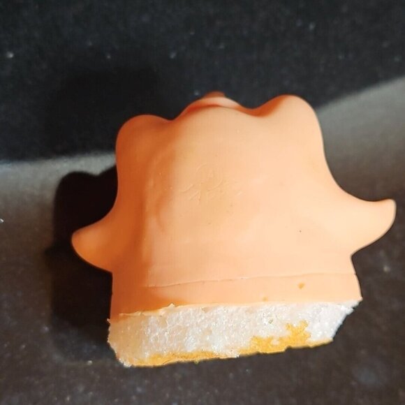 Vtg Santa Claus Elf Rubber Face Lot 2 Heads Doll Making Christmas Knee Hugger - Picture 9 of 10